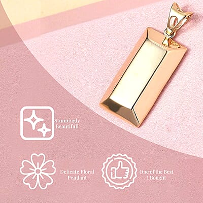 Luxoro Bar Pendant in 14K Yellow Gold 1.10 Grams