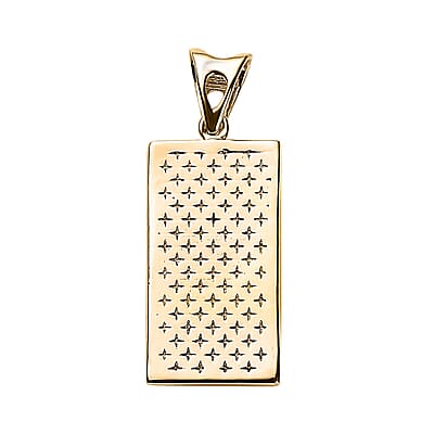 Luxoro Bar Pendant in 14K Yellow Gold 1.10 Grams