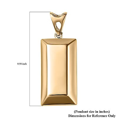 Luxoro Bar Pendant in 14K Yellow Gold 1.10 Grams
