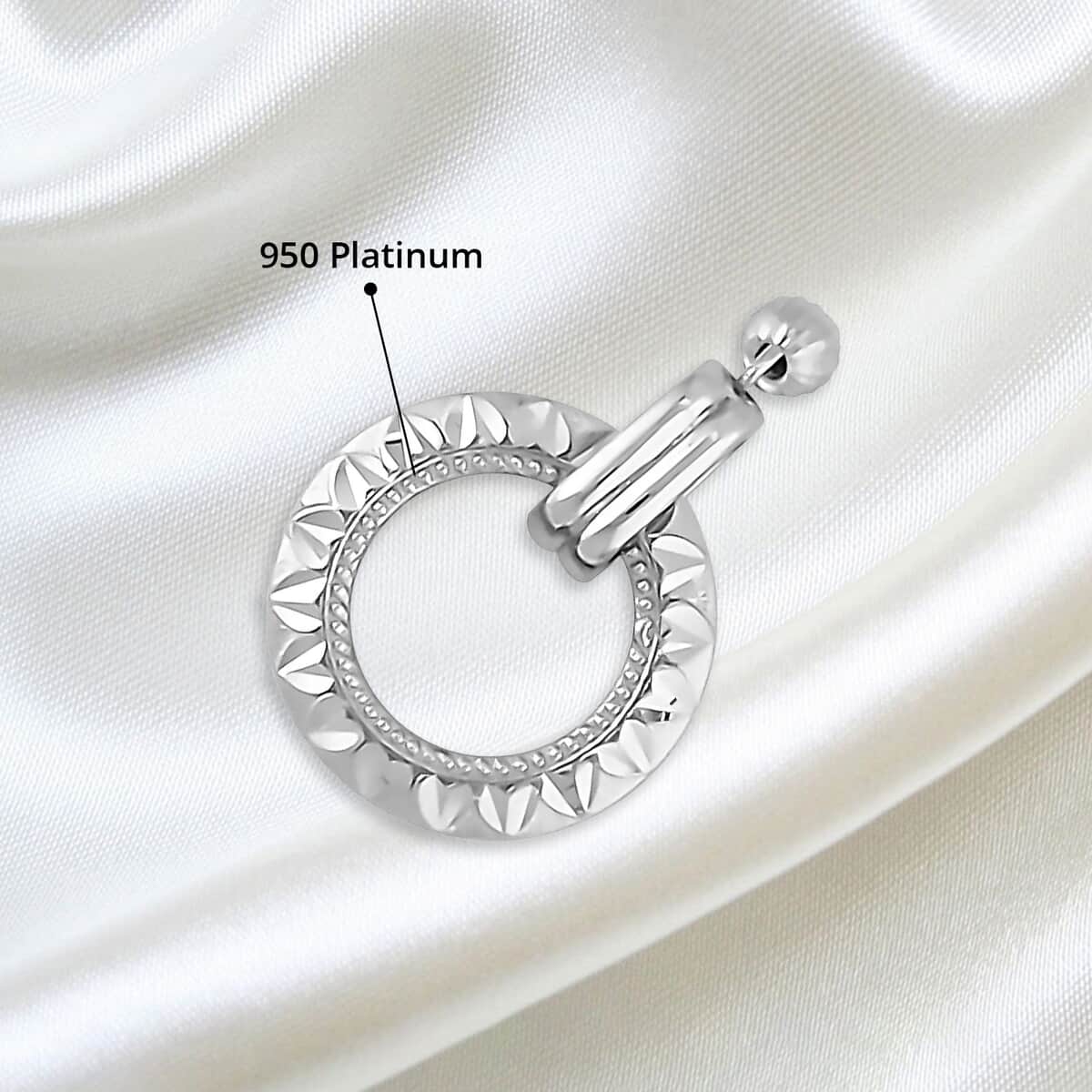 950 Platinum Open Circle Pendant (3.10 g) image number 4