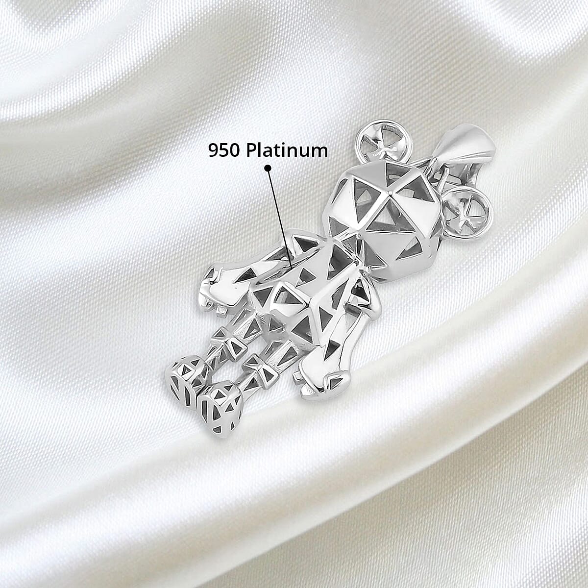 Electroform 25mm Pendant in 950 Platinum 10.25 Grams image number 4