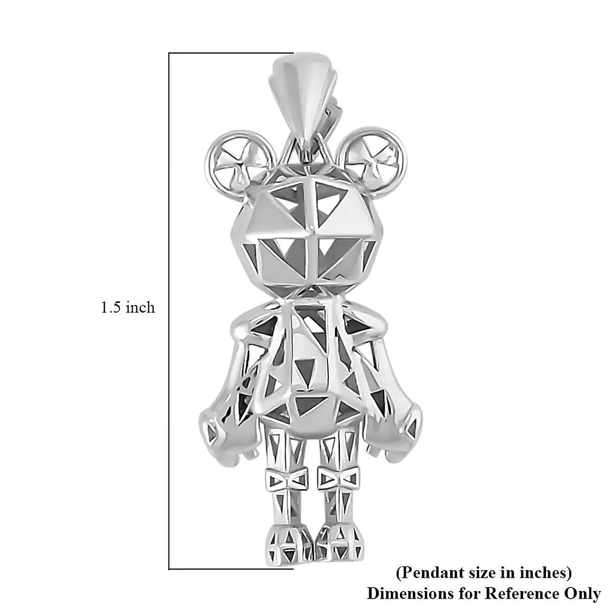 Electroform 25mm Pendant in 950 Platinum 10.25 Grams image number 6