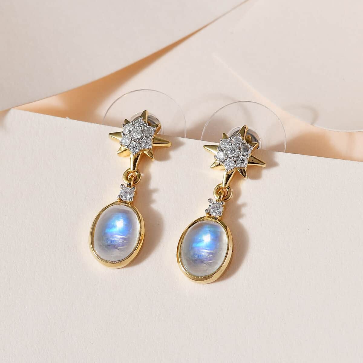 Silver 1 Celestial Drop Earrings