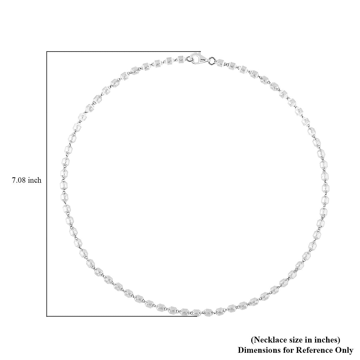 950 Platinum 6.35mm Beaded Link Chain Necklace with 14mm Lobster Lock 22 Inches 27.50 Grams image number 3