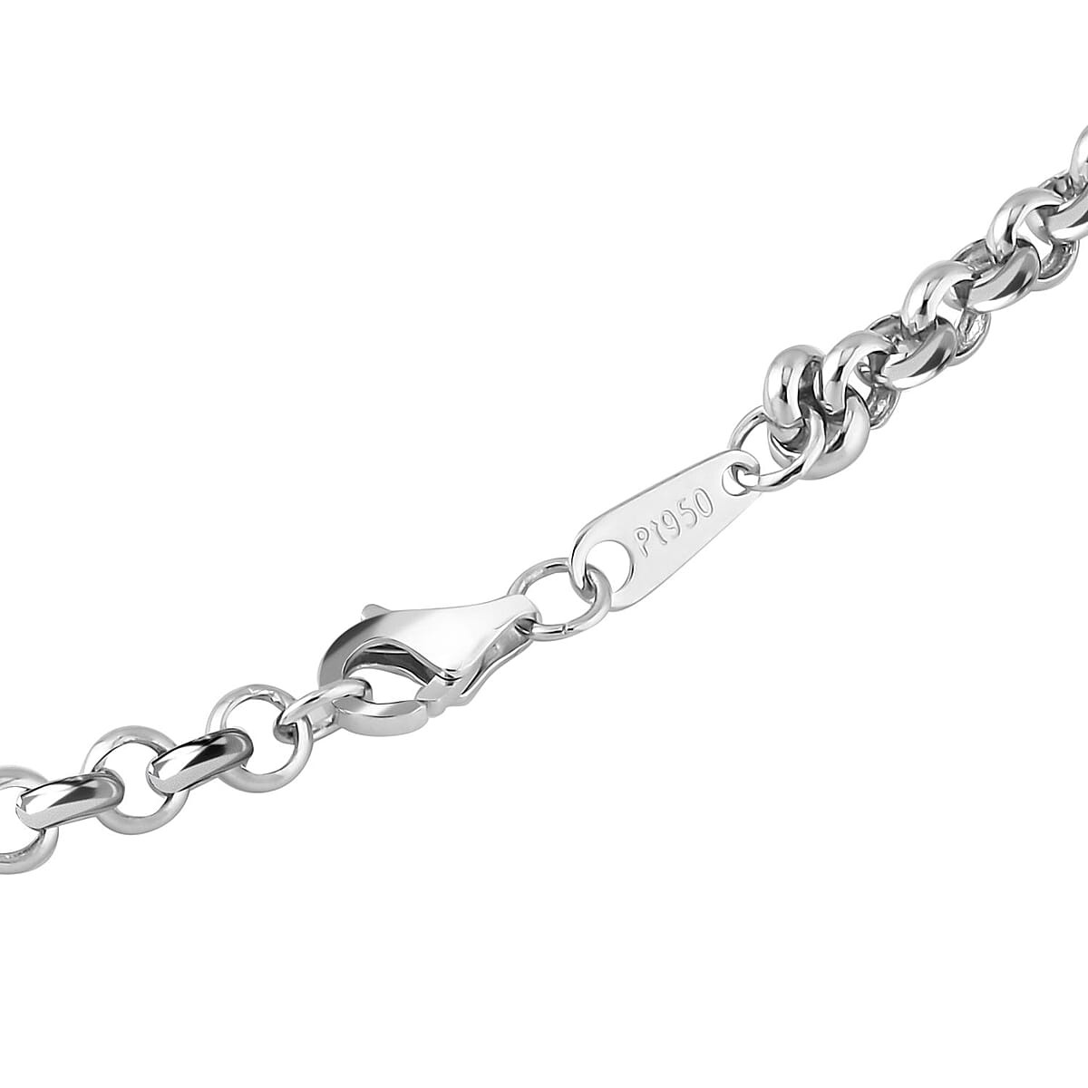 Rhapsody 950 Platinum 1.52mm Rolo Chain Necklace with 8mm Lobster Lock 20 Inches 16.90 Grams image number 3