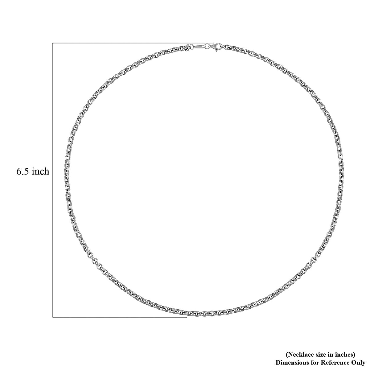 Rhapsody 950 Platinum 1.52mm Rolo Chain Necklace with 8mm Lobster Lock 20 Inches 16.90 Grams image number 4