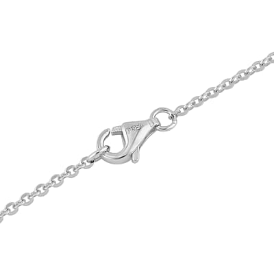 Rhapsody 950 Platinum Clover Necklace 18 Inches with 8mm Lobster Lock 7.25 Grams