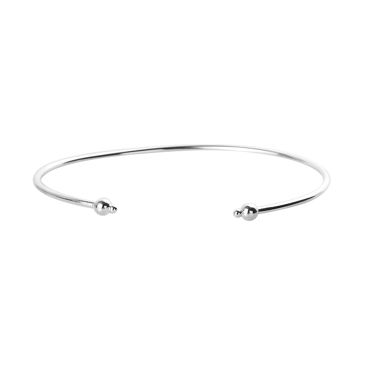 Sterling Silver Cuff Bracelet (7.25 in) 2.50 Grams image number 4