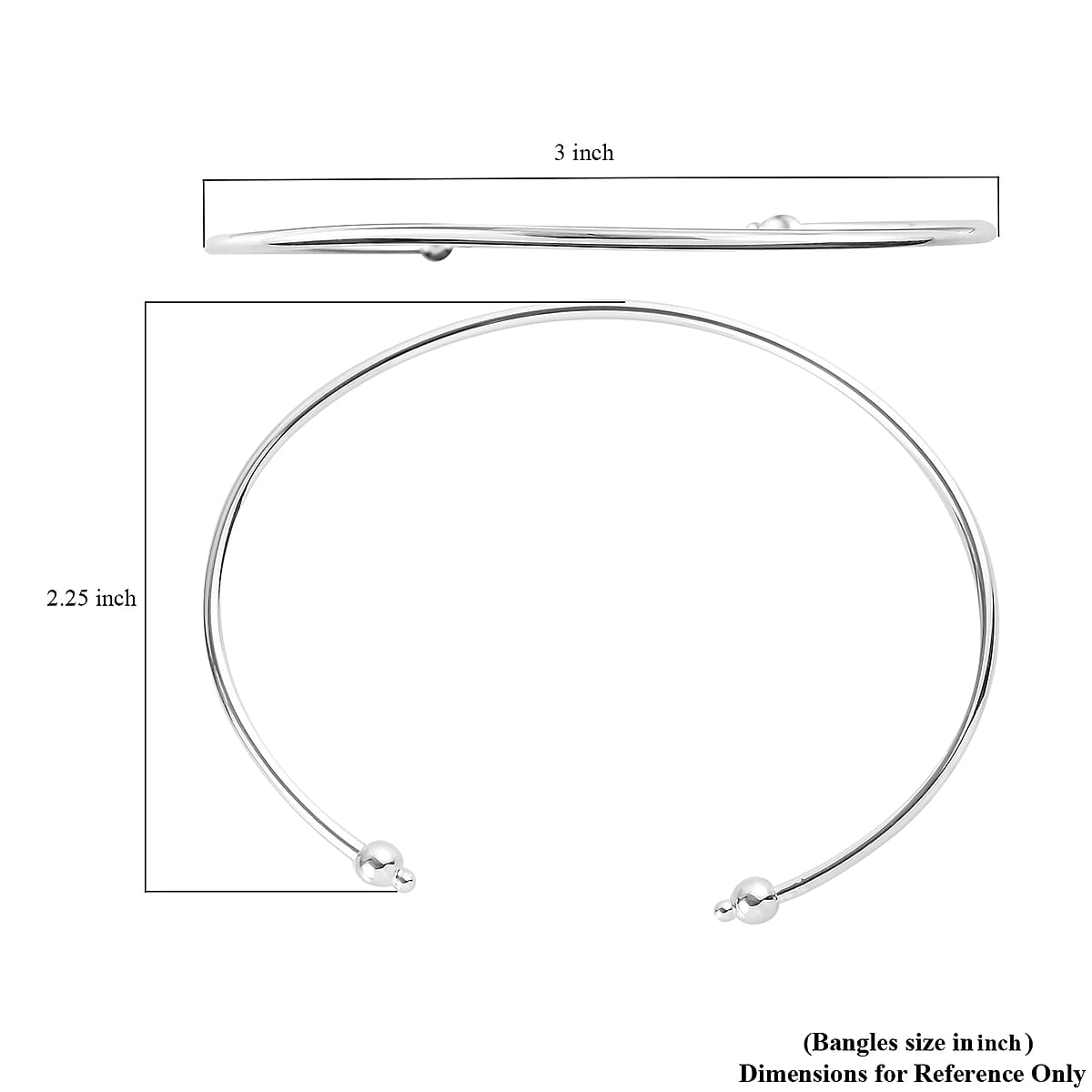 Sterling Silver Cuff Bracelet (7.25 in) 2.50 Grams image number 5