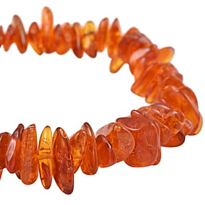 Baltic Amber Chips Stretch Bracelet