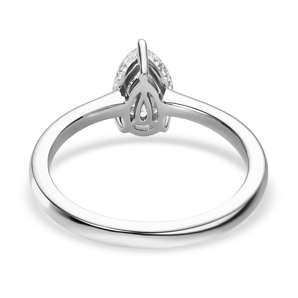 950 Platinum Luxuriant Lab Grown Diamond E-F VS Solitaire Ring (Size 9.0) 1.00 ctw image number 4