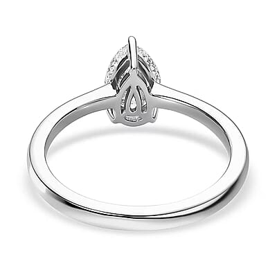 950 Platinum Luxuriant Lab Grown Diamond E-F VS Solitaire Ring (Size 9.0) 1.00 ctw