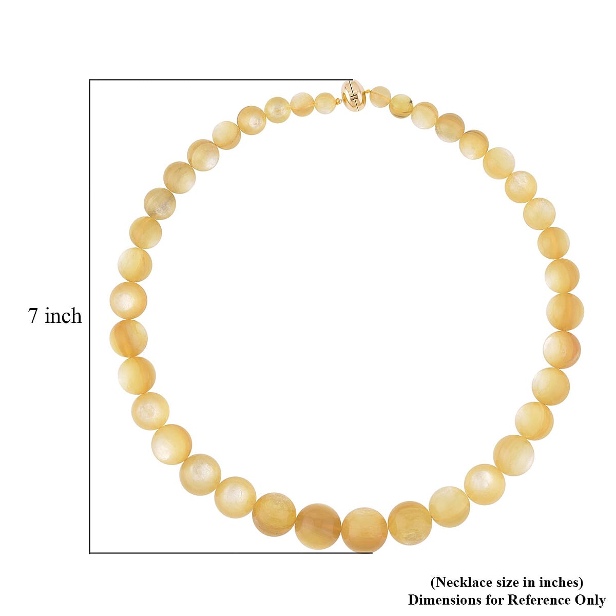  Brazilian Golden Lepidolite Beaded Necklace, 14K Yellow Gold Magnetic Lock Necklace, 20 Inch Necklace, Beads Jewelry  682.50 ctw image number 4