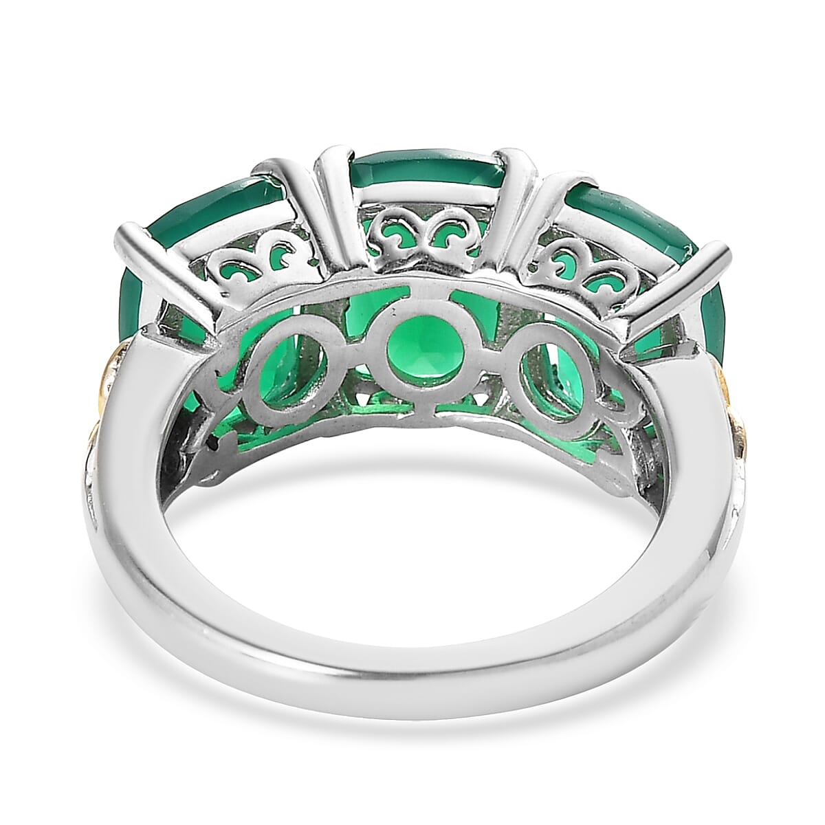 らんか@さんオーダーArmand Green Buy Karis Green Onyx 7.70 ctw Ring in 18K YG Plated and