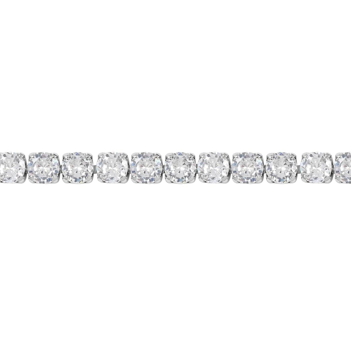 Simulated Diamond Bracelet in Silvertone (8.00 In) 11.25 ctw image number 2