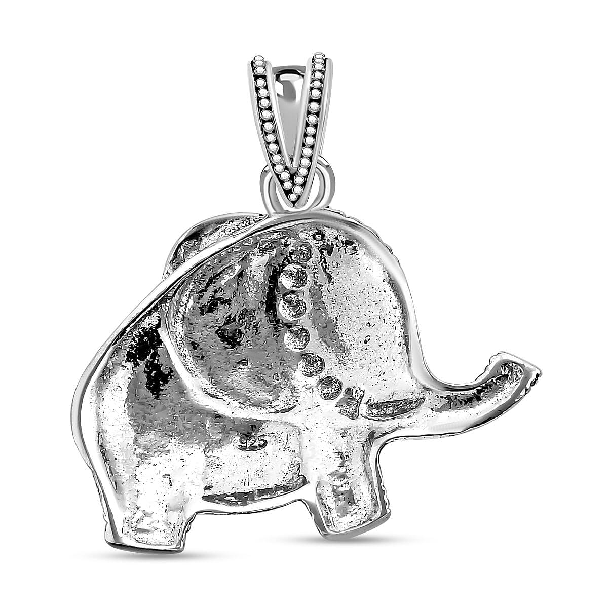Elephant Pendant without Chain in Sterling Silver 9.0 Grams