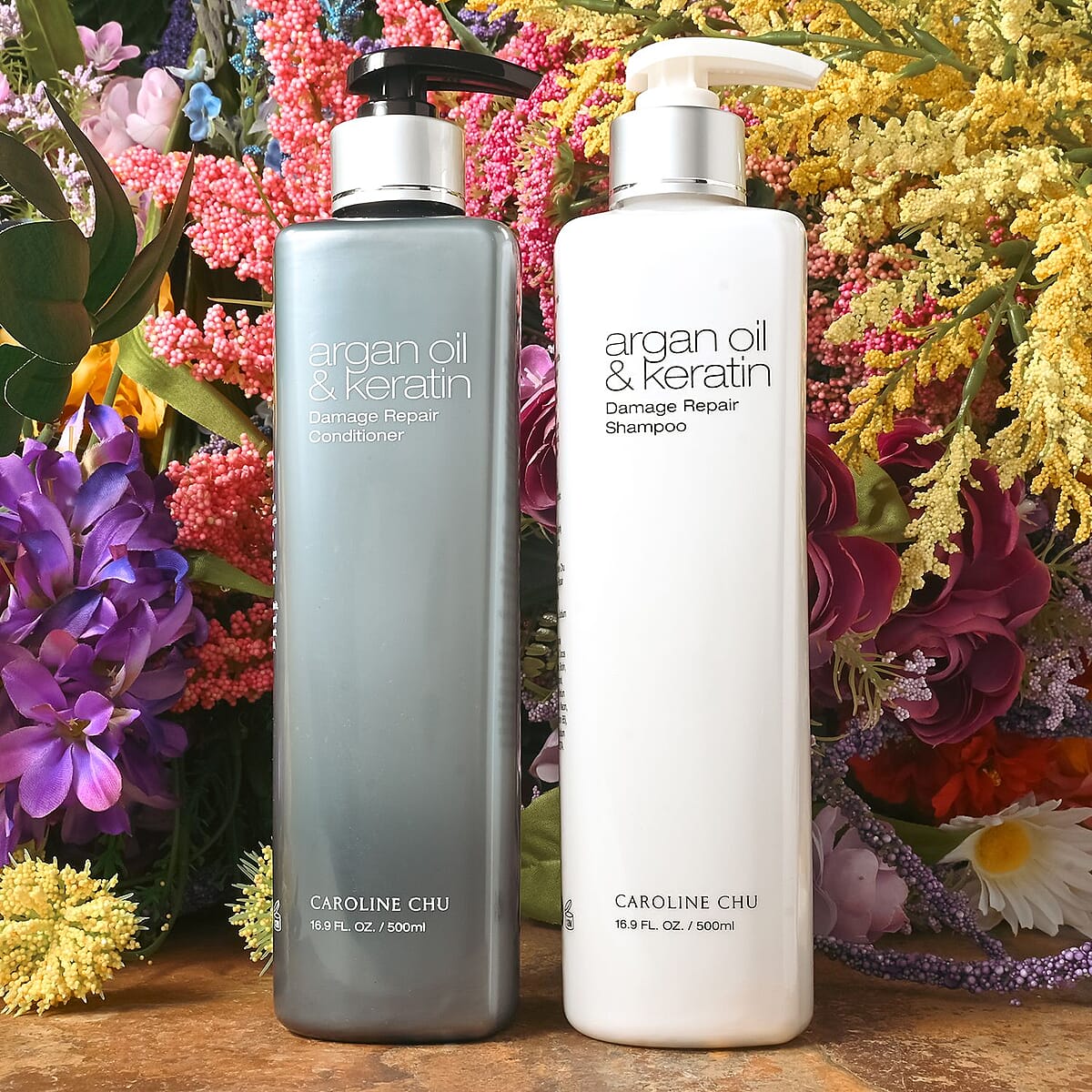 Caroline Chu Argan Oil & Keratin Damage Repair Conditioner 16.90 Fl Oz image number 1