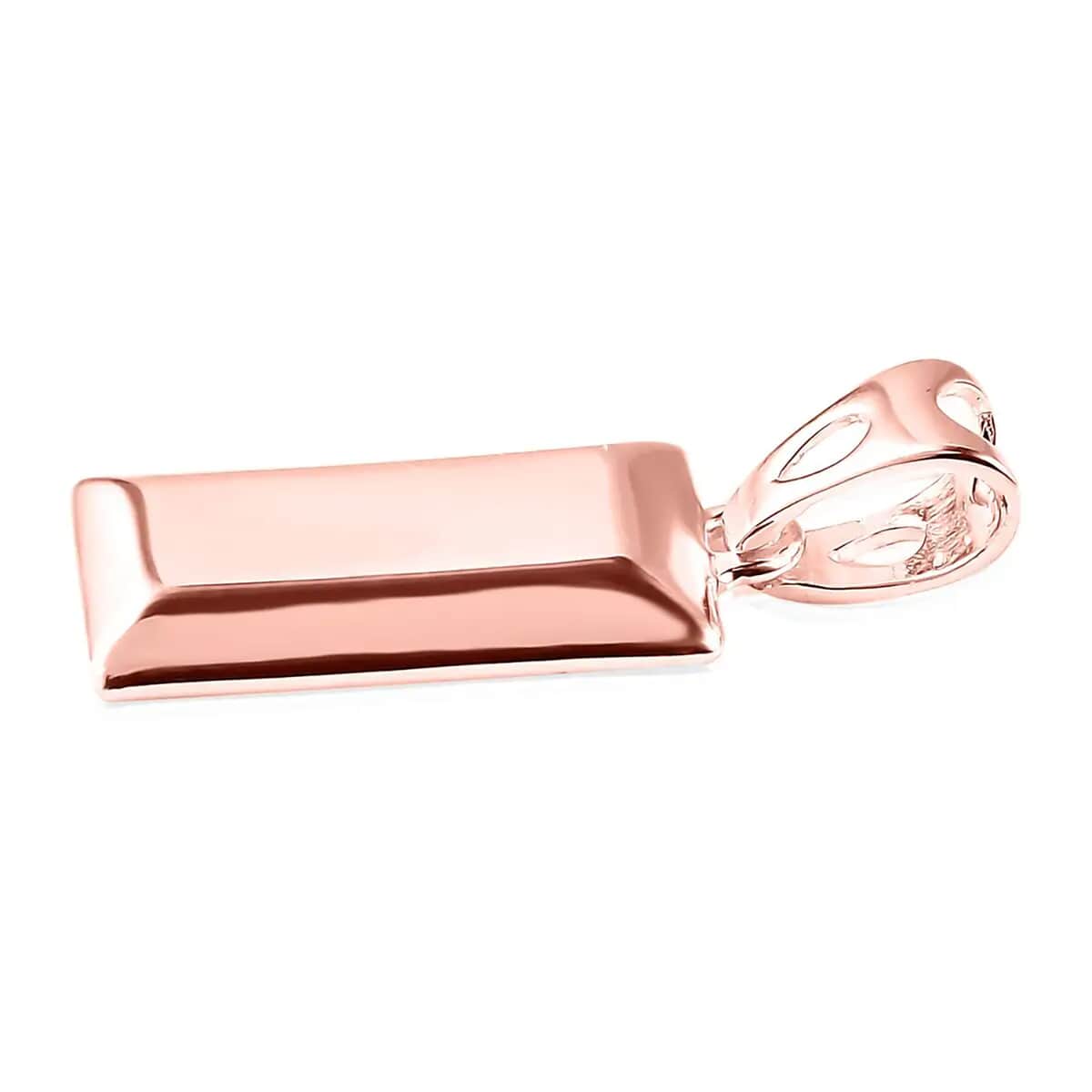 14K Rose Gold Over Sterling Silver Bar Pendant (2.15 g) image number 7