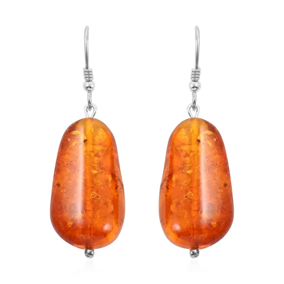 Baltic Amber Earrings in Sterling Silver image number 0