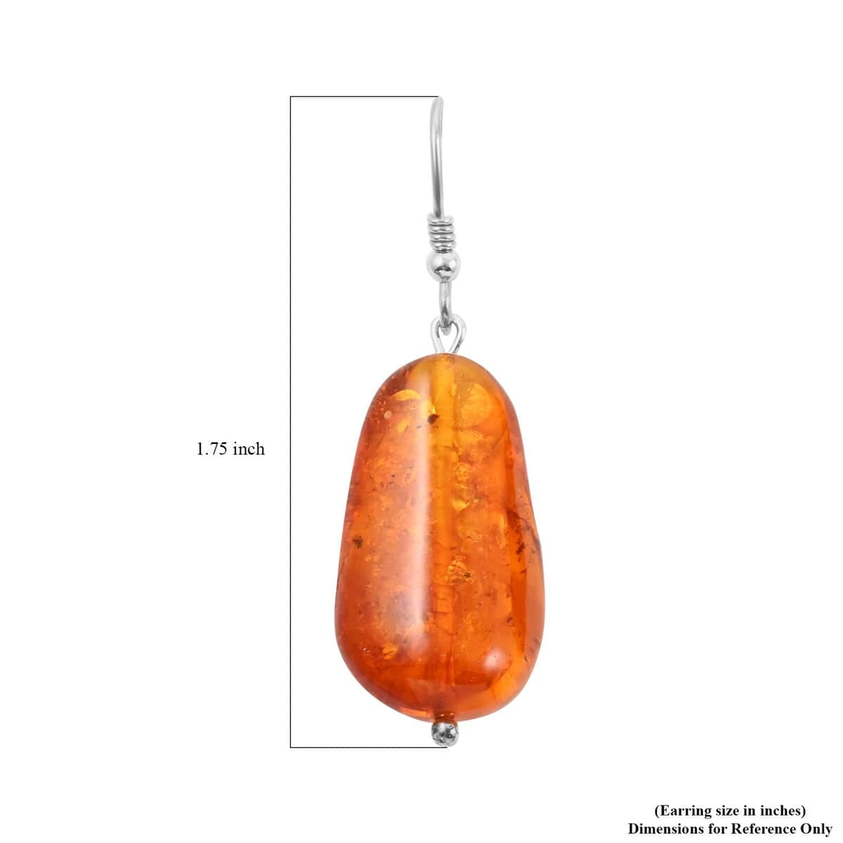 Baltic Amber Earrings in Sterling Silver image number 4