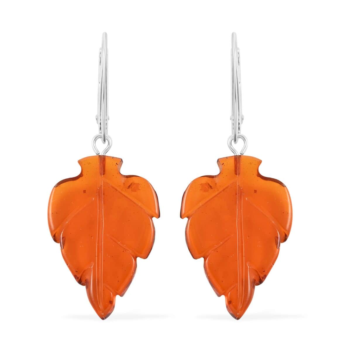 Baltic Amber Earrings in Sterling Silver image number 0