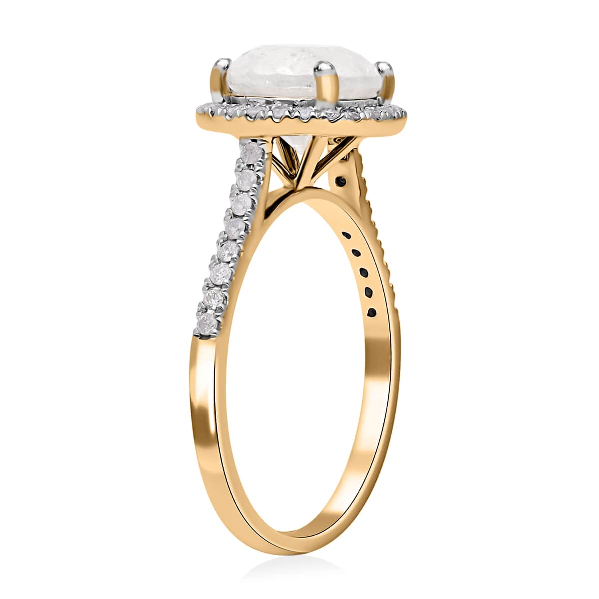 SGL Certified Luxoro 10K Yellow Gold G-H I3 Diamond Ring (Size 9.0) 3.50 ctw image number 3