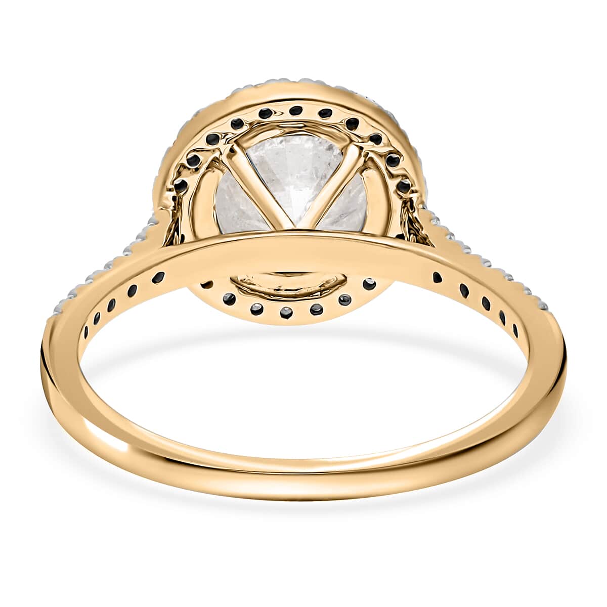 SGL Certified Luxoro 10K Yellow Gold G-H I3 Diamond Ring (Size 9.0) 3.50 ctw image number 4