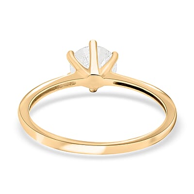 SGL Certified Luxoro 10K Yellow Gold Diamond (G-H, I3) Solitaire Ring (Size 11.0) 1.10 ctw