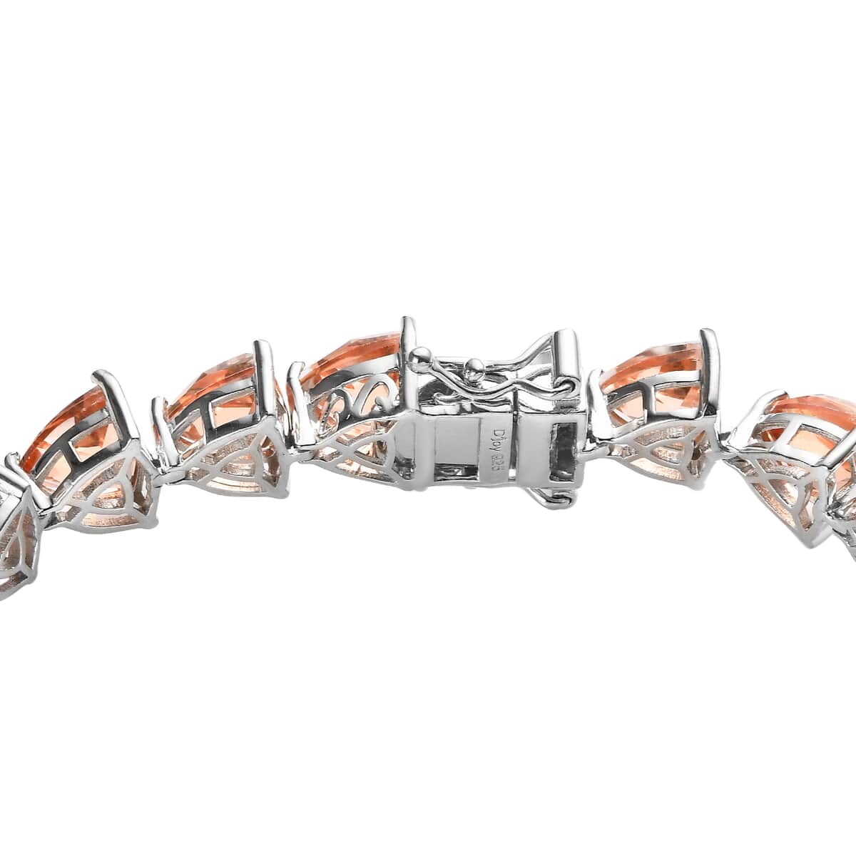 Morganique Quartz Bracelet in Platinum Over Sterling Silver (6.50 In) 26.50 ctw image number 3