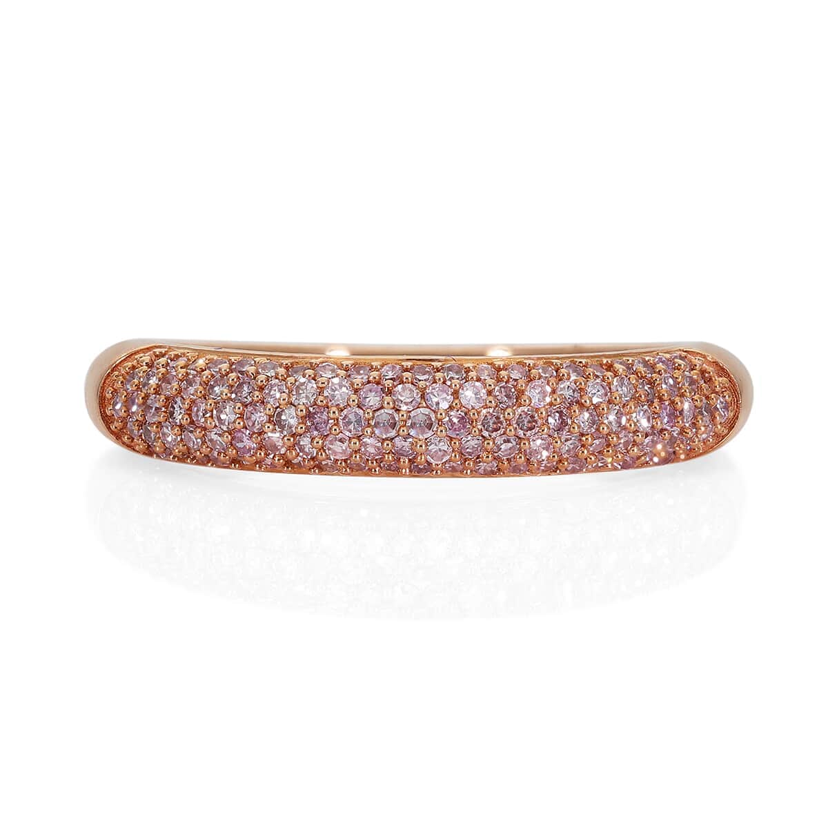 Natural Pink Diamond I3 Ring in Vermeil Rose Gold Over Sterling Silver (Size 6.0) 0.33 ctw (Del. in 10-15 Days) image number 0