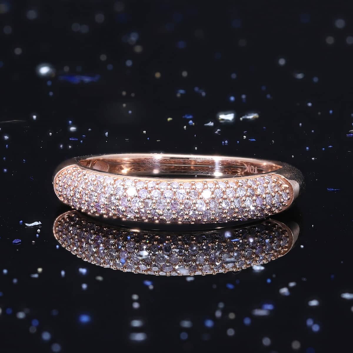 Natural Pink Diamond I3 Ring in Vermeil Rose Gold Over Sterling Silver (Size 6.0) 0.33 ctw (Del. in 10-15 Days) image number 1