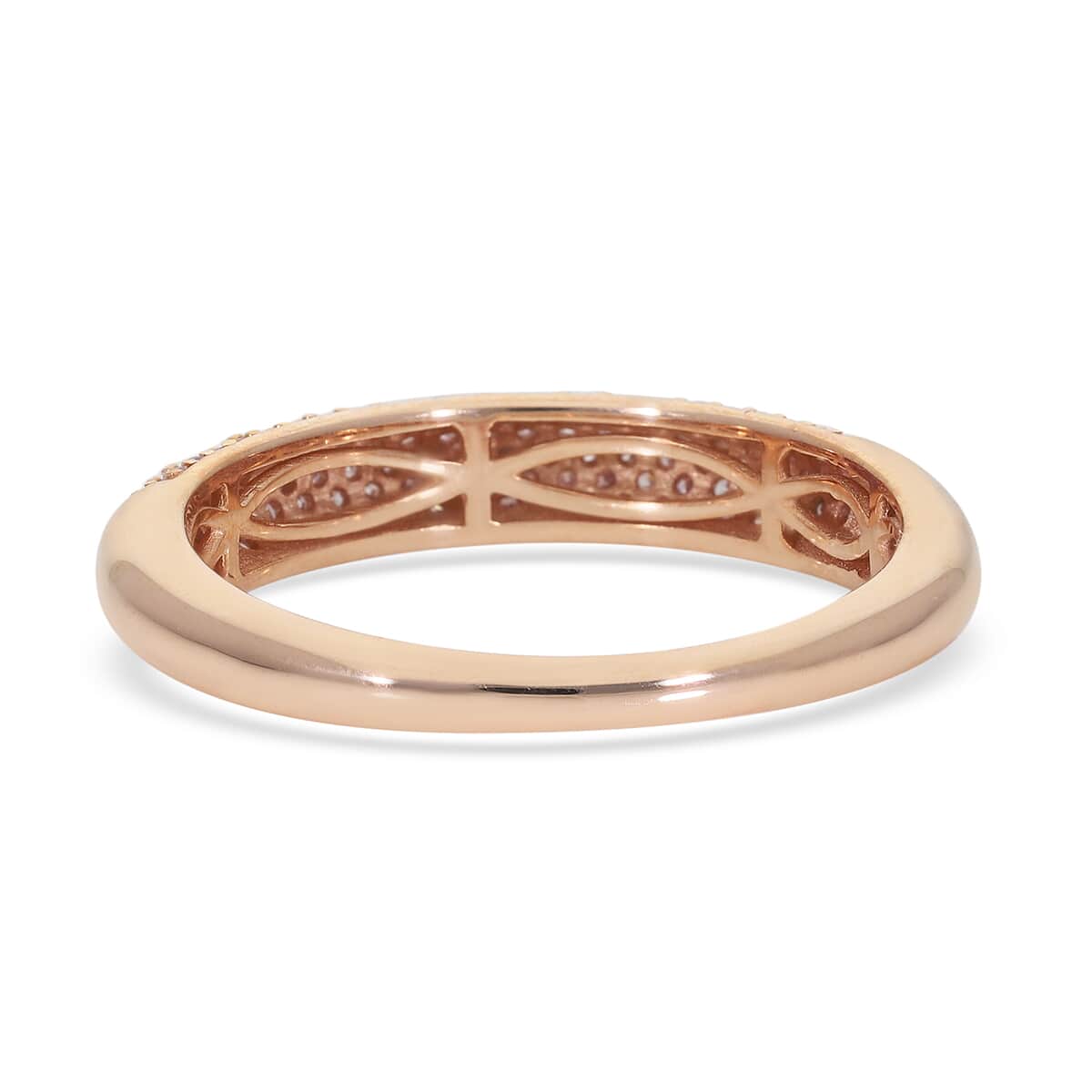 Natural Pink Diamond I3 Ring in Vermeil Rose Gold Over Sterling Silver (Size 6.0) 0.33 ctw (Del. in 10-15 Days) image number 4