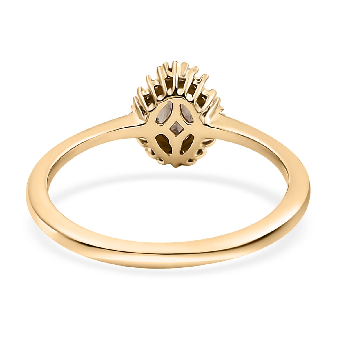 One Time Only Luxoro 10K Yellow Gold Premium Bekily Color Change Garnet, Diamond (0.15 cts) Ring (Size 10.0) 0.70 ctw image number 4