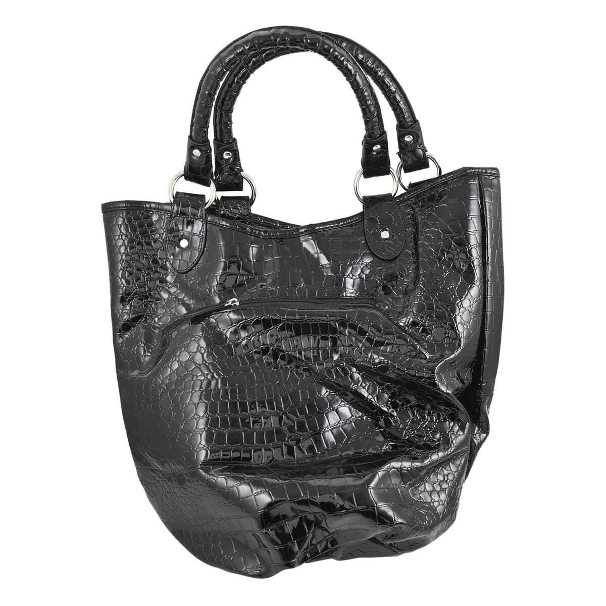 Fashionable Crocodile-embossed Women's Handbag