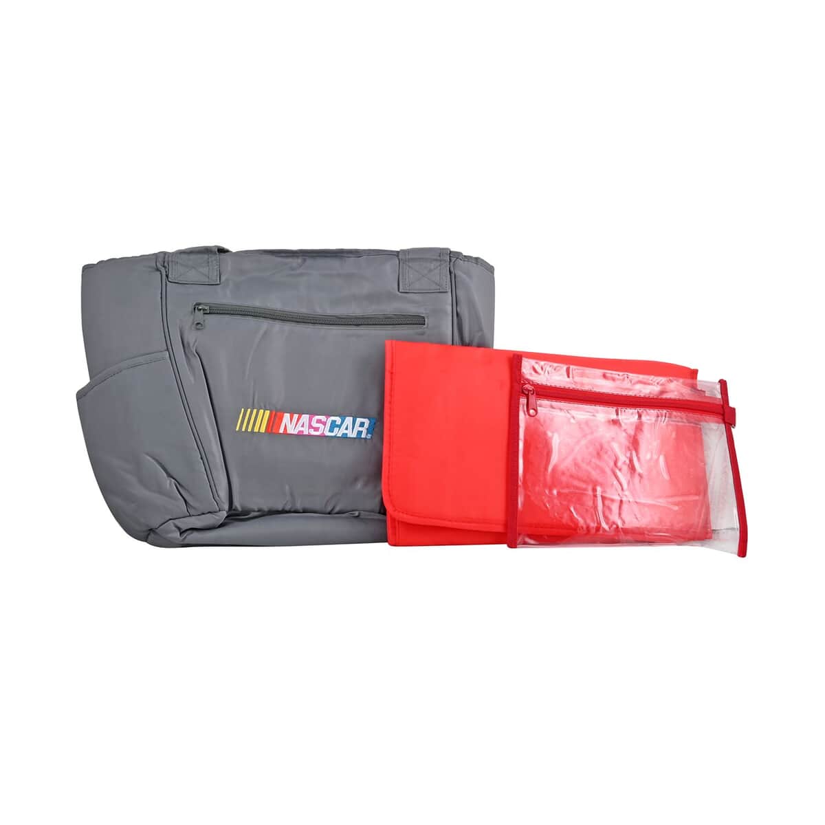 Chicago Closeouts Nascar Gray Tote Bag image number 4