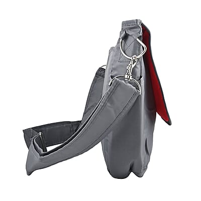 Chicago Closeouts Nascar Gray Shoulder Bag with Adjustable Strap