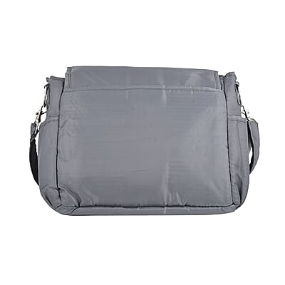Chicago Closeouts Nascar Gray Shoulder Bag with Adjustable Strap
