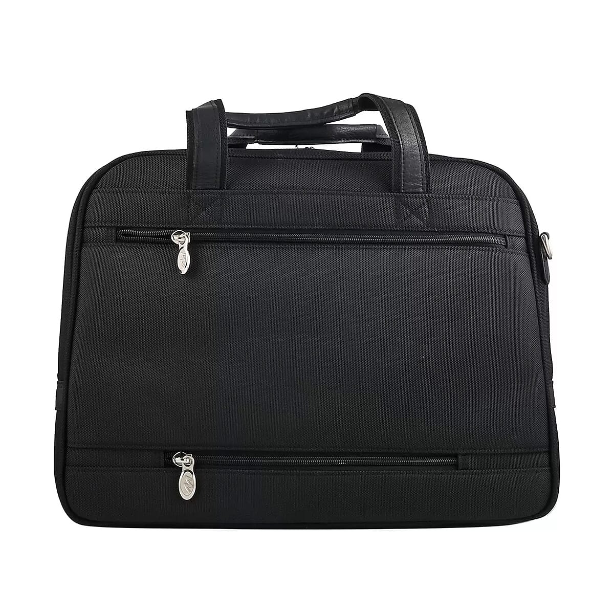 Chicago Closeouts McKlein Black Nylon Briefcase with Laptop Sleeve image number 5