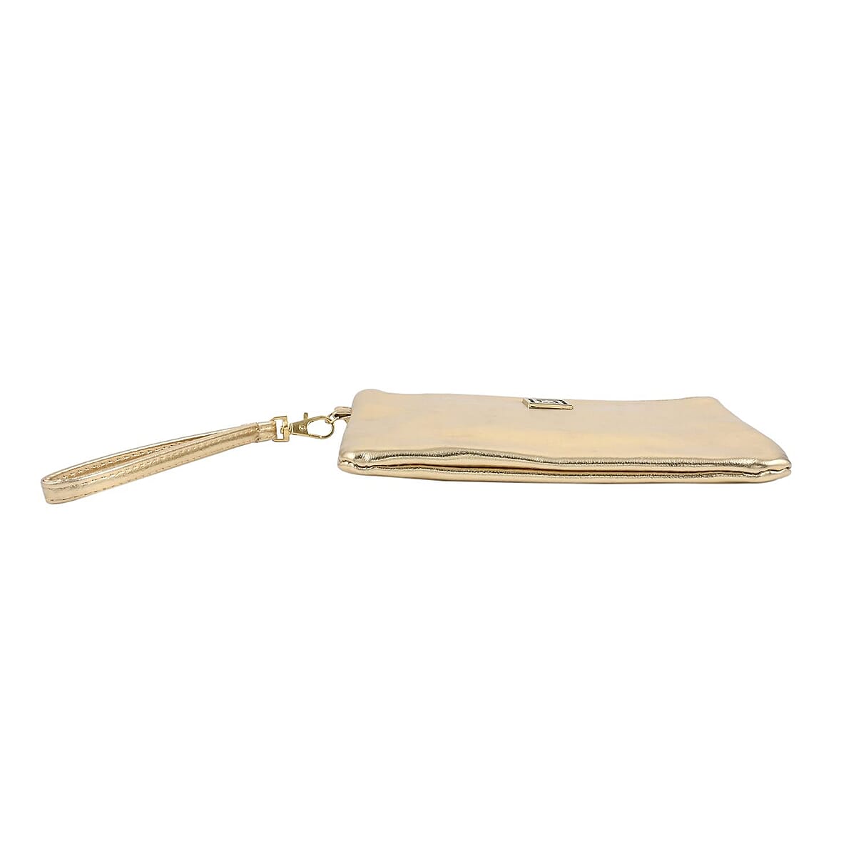 Chicago Closeout Liz Claiborne Golden Faux Leather RFID Protected Wristlet Wallet with Power Bank image number 5