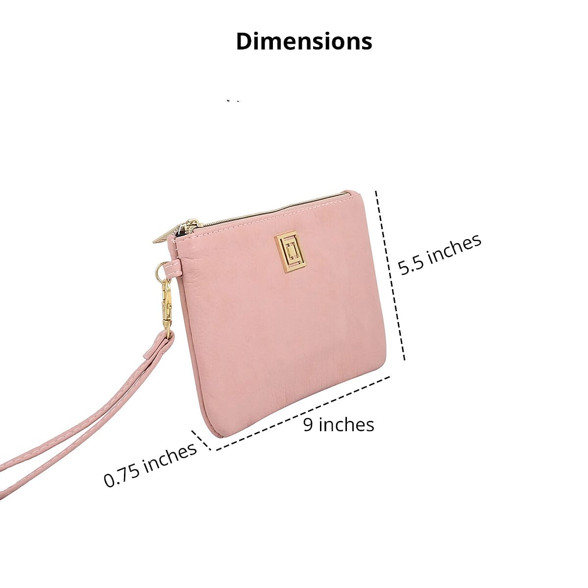 Chicago Closeout Liz Claiborne Pink Faux Leather RFID Protected Wristlet Wallet with Power Bank image number 2