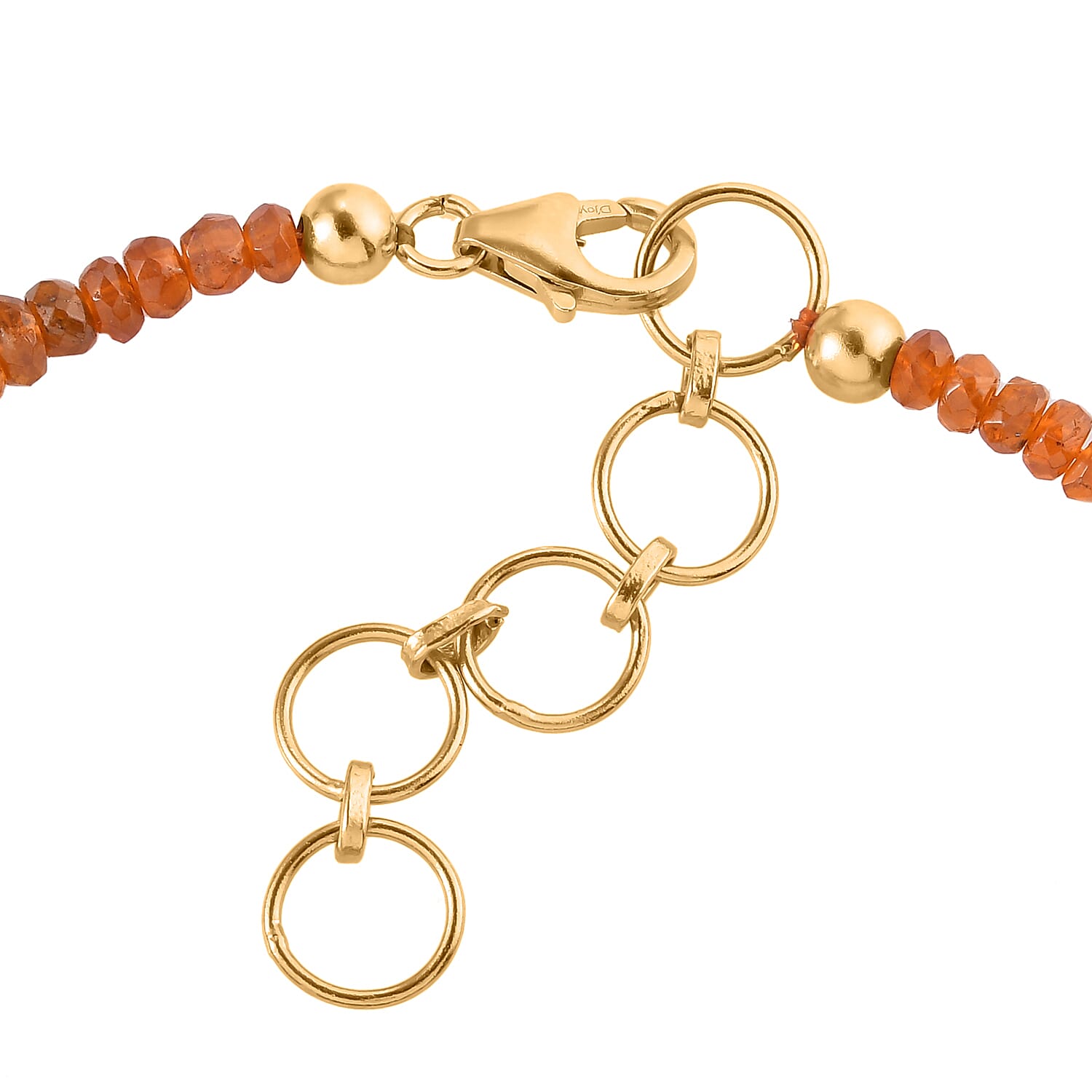 Tangerine Kyanite Beaded Bracelet in 14K Yellow Gold Over Sterling Silver (7.25 In) 28.00 ctw