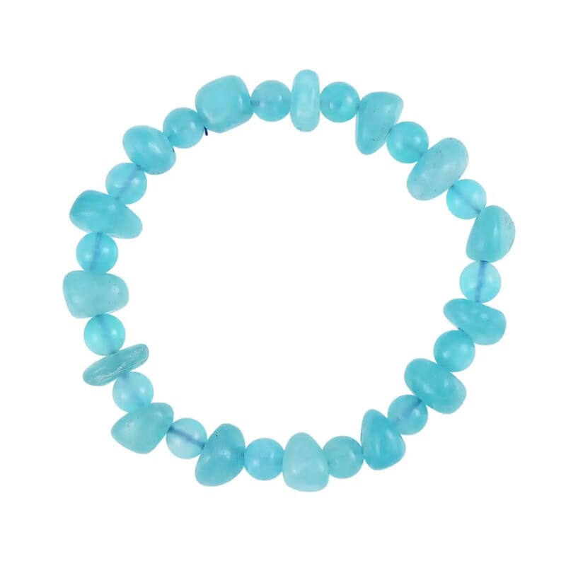 Amazonite 115.00 ctw Beaded Stretch Bracelet