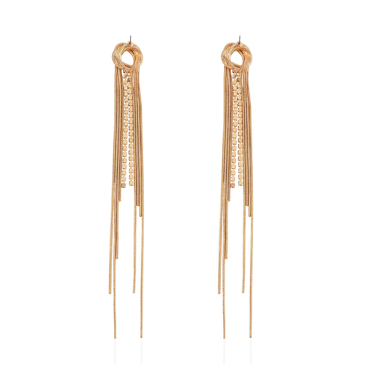 Austrian Crystal Earrings in Goldtone image number 3