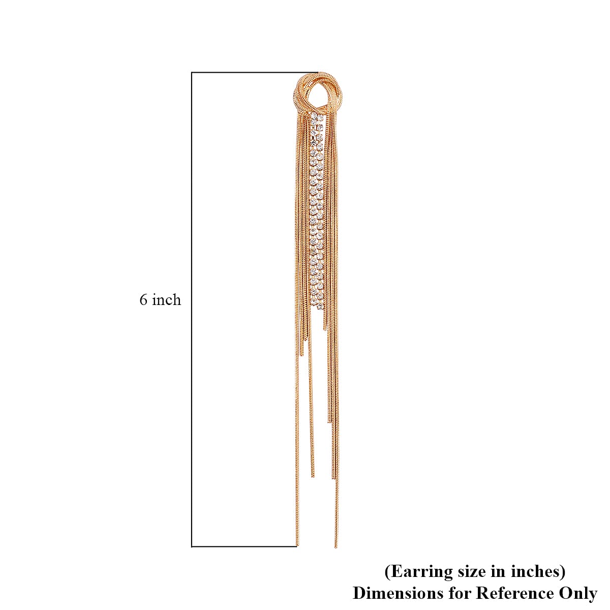 Austrian Crystal Earrings in Goldtone image number 4