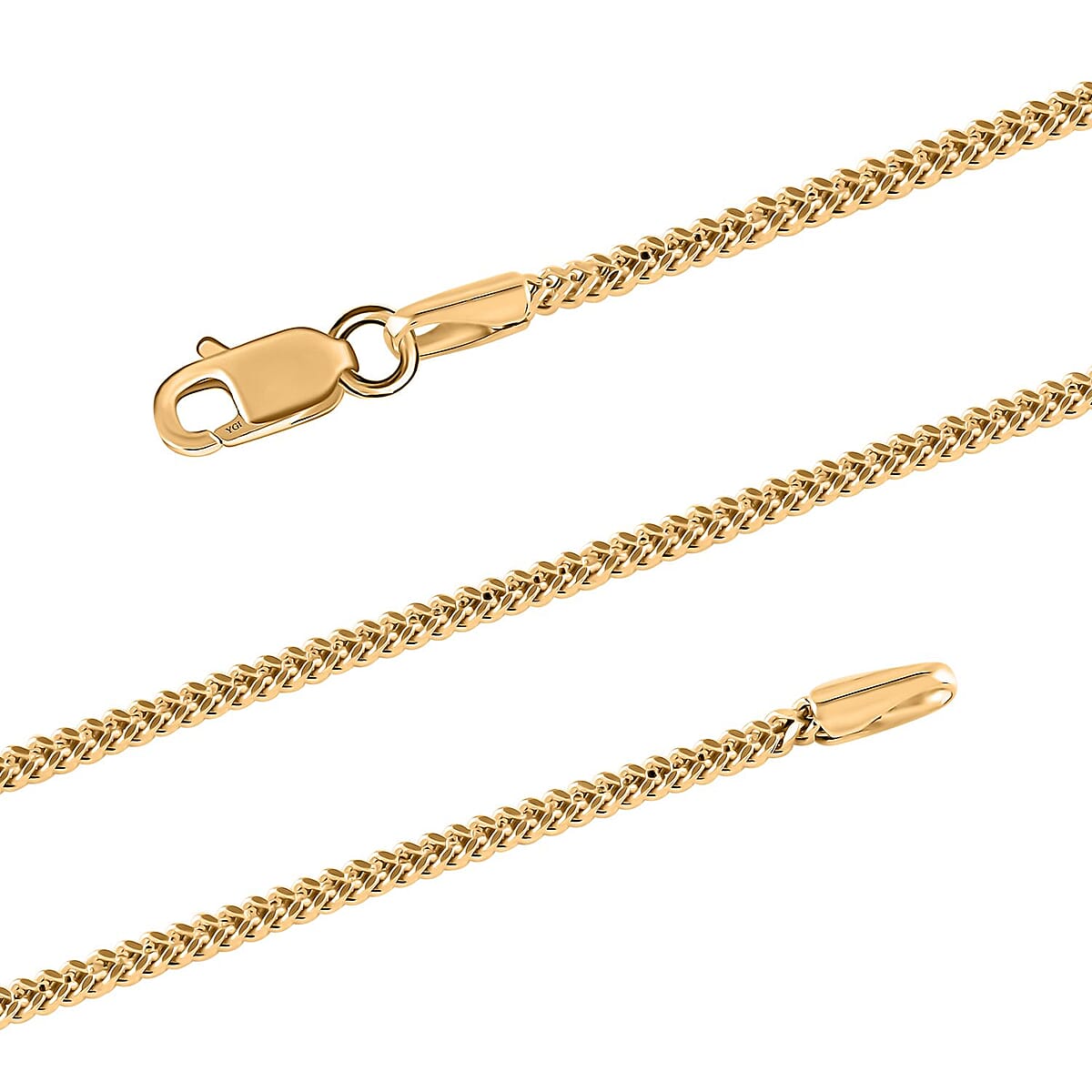 10K Yellow Gold 1.5mm Franco Chain Necklace 24 Inches 2.8 Grams image number 2