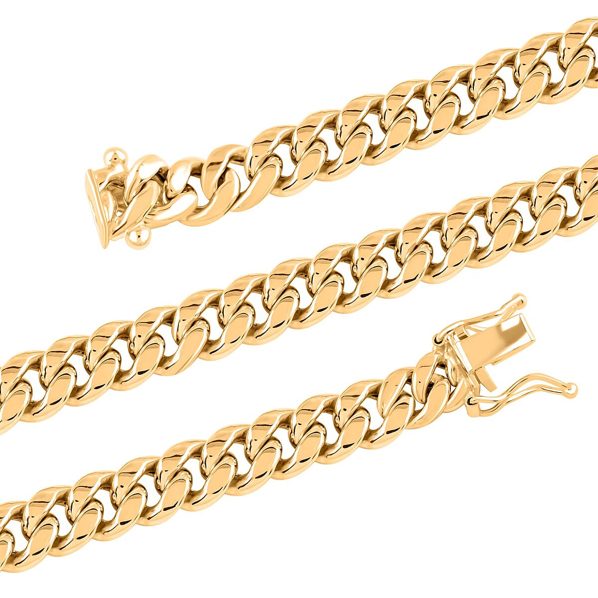 10K Yellow Gold 6.2mm Miami Cuban Chain Necklace 22 Inches 23.20 Grams image number 2