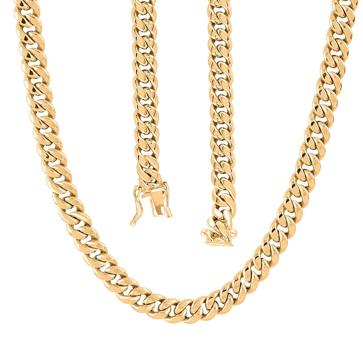 10K Yellow Gold 6.2mm Miami Cuban Necklace 24 Inches 25.30 Grams image number 3