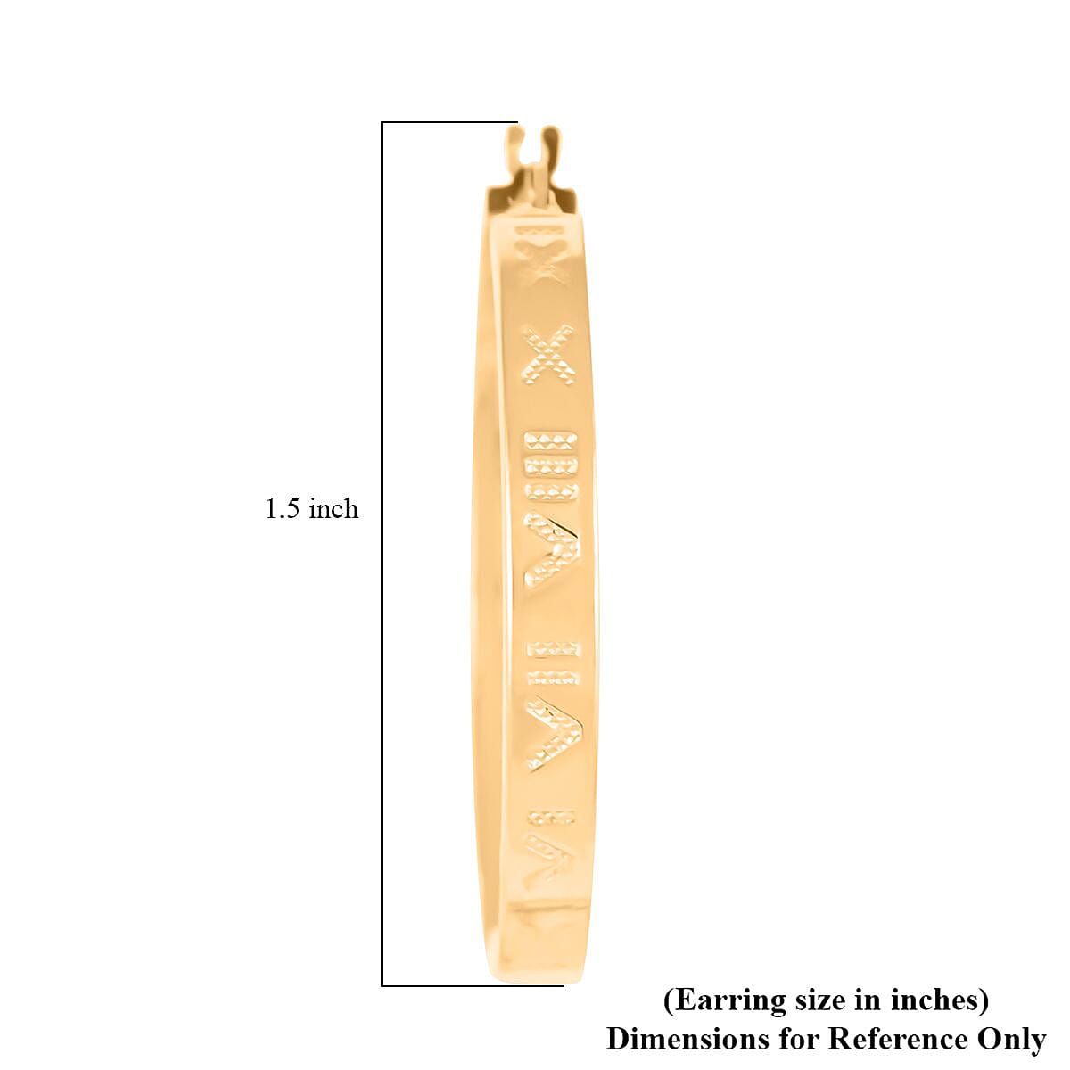 Italian 14K Yellow Gold 36.5mmx4.1mm Fancy Earrings 3.6 Grams image number 4