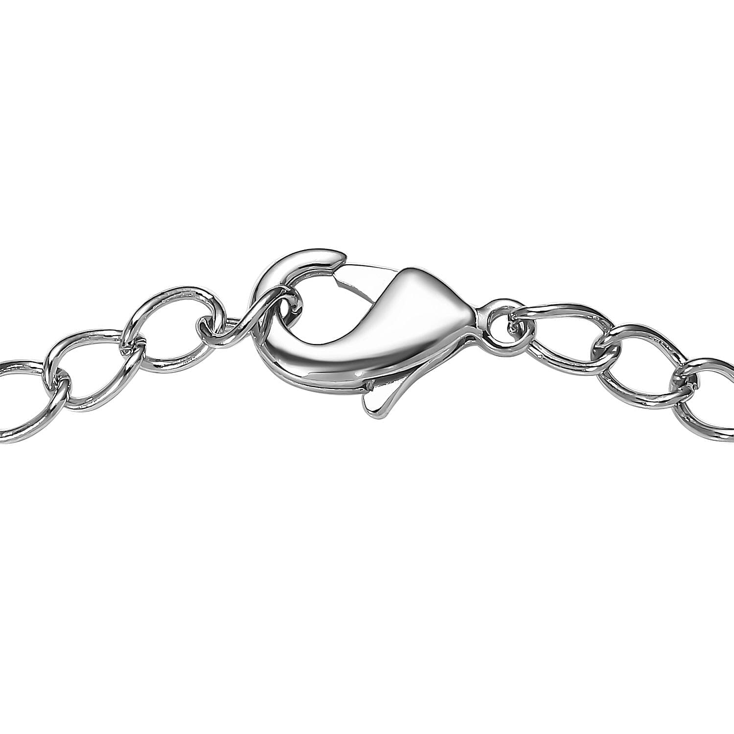 Karis Diamond Accent Elephant Bracelet in Platinum Bond (6.50 In)