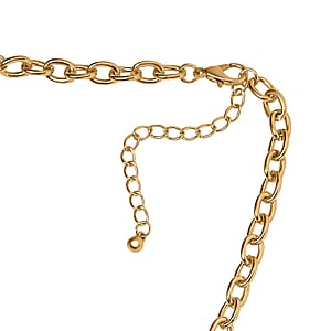 Simulated Pearl Necklace 20-22 Inches in Goldtone